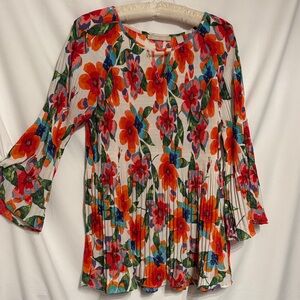 Sunny Leigh Multicolor Beachy Floral Blouse